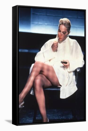 Basic Instinct, Sharon Stone, Directed by Paul Verhoeven, 1992-null-Framed Stretched Canvas