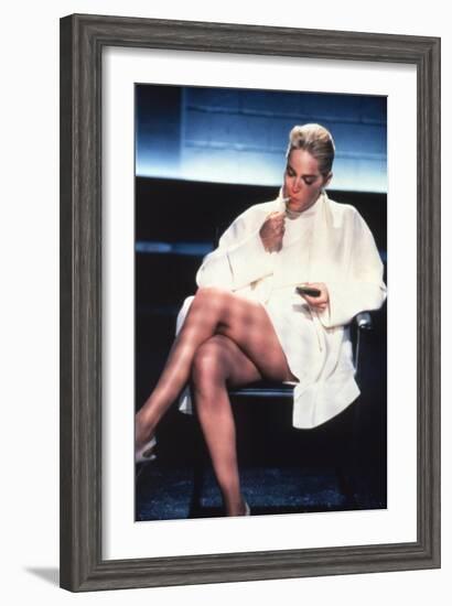 Basic Instinct, Sharon Stone, Directed by Paul Verhoeven, 1992-null-Framed Photo