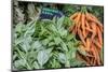 Basil and carrots at farmer's market, USA-Jim Engelbrecht-Mounted Photographic Print
