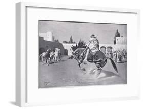 Basil I, Breaking a Wild Horse-Leslie Mosley-Framed Giclee Print
