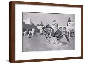 Basil I, Breaking a Wild Horse-Leslie Mosley-Framed Giclee Print