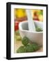 Basil in a Mortar-Alena Hrbkova-Framed Photographic Print