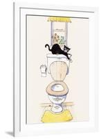 Basil in the Bathroom III-Harry Caunce-Framed Art Print