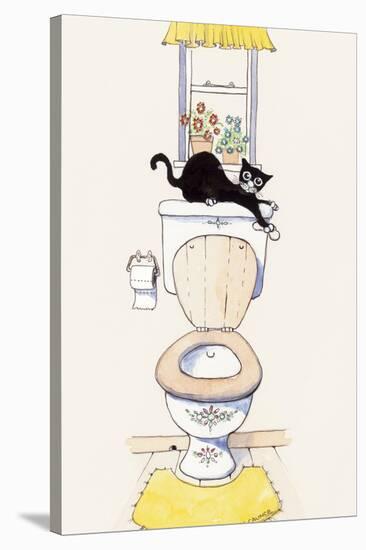 Basil in the Bathroom III-Harry Caunce-Stretched Canvas