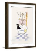 Basil in the Bathroom IV-Harry Caunce-Framed Art Print