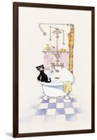 Basil in the Bathroom IV-Harry Caunce-Framed Art Print