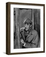 Basil Rathbone: The Adventures of Sherlock Holmes, 1939-null-Framed Photographic Print