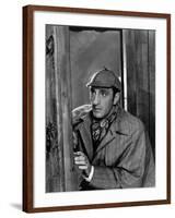 Basil Rathbone: The Adventures of Sherlock Holmes, 1939-null-Framed Photographic Print