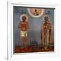 Basil the Blessed and Saint Mary of Egypt, 1901-Osip Semionovich Chirikov-Framed Giclee Print