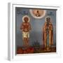 Basil the Blessed and Saint Mary of Egypt, 1901-Osip Semionovich Chirikov-Framed Giclee Print