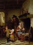 Pancake Day, 1845-Basile De Loose-Stretched Canvas