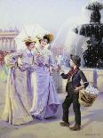 Shopping in Paris-Basile Lemeunier-Mounted Giclee Print