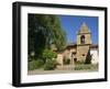 Basilica and Bell Tower at Carmel Mission, Founded 1770, Carmel by the Sea, California, USA-Westwater Nedra-Framed Photographic Print