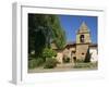 Basilica and Bell Tower at Carmel Mission, Founded 1770, Carmel by the Sea, California, USA-Westwater Nedra-Framed Photographic Print