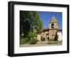 Basilica and Bell Tower at Carmel Mission, Founded 1770, Carmel by the Sea, California, USA-Westwater Nedra-Framed Photographic Print