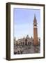 Basilica and Campanile, Piazza San Marco, elevated view from Museo Correr, Venice, UNESCO World Her-Eleanor Scriven-Framed Photographic Print