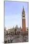 Basilica and Campanile, Piazza San Marco, elevated view from Museo Correr, Venice, UNESCO World Her-Eleanor Scriven-Mounted Photographic Print