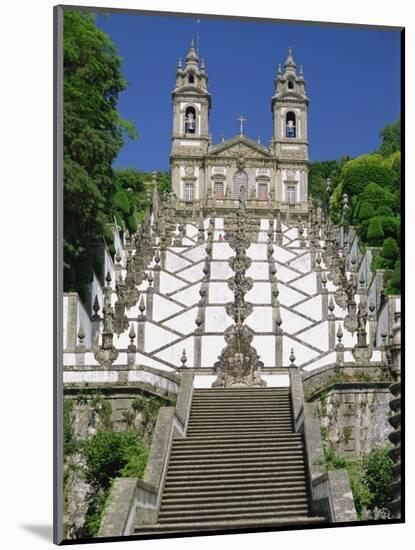 Basilica and Famous Staircases of Bom Jesus, Completed in 1837, Braga, Minho Region of Portugal-Maxwell Duncan-Mounted Photographic Print