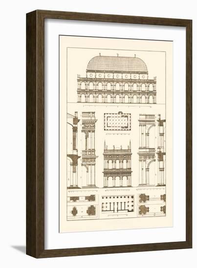 Basilica at Vicenza and Library of St. Marks at Venice-J. Buhlmann-Framed Art Print