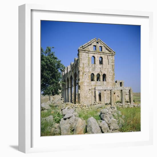 Basilica Church, 372 AD, 'Dead City' Region in North Syria, Kharrab Shams, Syria, Middle East-Christopher Rennie-Framed Photographic Print
