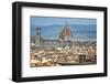 Basilica Dei Santa Maria del Fiore, Florence, Italy Overview-Sheila Haddad-Framed Photographic Print