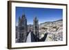 Basilica del Voto Nacional (Basilica of the National Vow), and city view, Quito, Ecuador-Peter Groenendijk-Framed Photographic Print