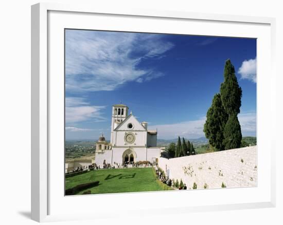 Basilica Di San Francesco, Where the Body of St. Francis was Placed in 1230, Assisi, Umbria-Sergio Pitamitz-Framed Photographic Print