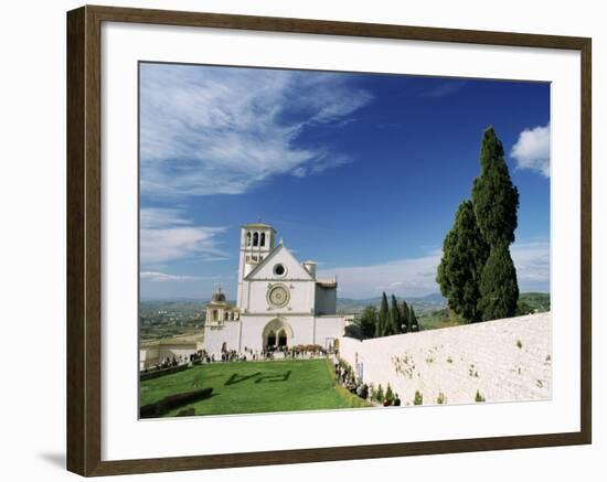 Basilica Di San Francesco, Where the Body of St. Francis was Placed in 1230, Assisi, Umbria-Sergio Pitamitz-Framed Photographic Print