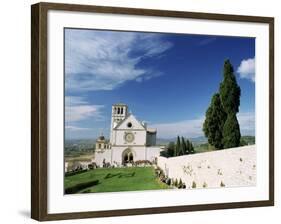 Basilica Di San Francesco, Where the Body of St. Francis was Placed in 1230, Assisi, Umbria-Sergio Pitamitz-Framed Photographic Print