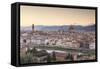 Basilica Di Santa Maria Del Fiore (Duomo) and Skyline of the City of Florencetuscany, Italy, Europe-Julian Elliott-Framed Stretched Canvas