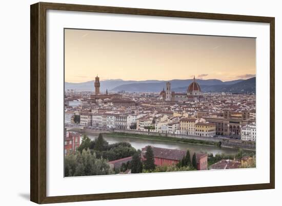 Basilica Di Santa Maria Del Fiore (Duomo) and Skyline of the City of Florencetuscany, Italy, Europe-Julian Elliott-Framed Photographic Print