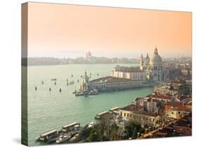 Basilica Di Santa Maria Della Salute and Grand Canal, Venice, Italy-Alan Copson-Stretched Canvas