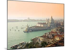 Basilica Di Santa Maria Della Salute and Grand Canal, Venice, Italy-Alan Copson-Mounted Photographic Print