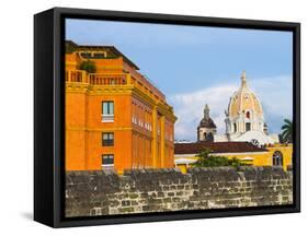 Basilica Menor Cathedral Constructed in 1575, Cartagena, Colombia-Micah Wright-Framed Stretched Canvas