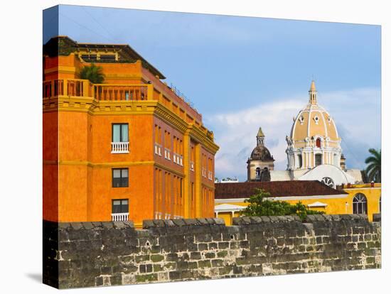 Basilica Menor Cathedral Constructed in 1575, Cartagena, Colombia-Micah Wright-Stretched Canvas