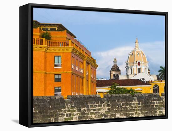 Basilica Menor Cathedral Constructed in 1575, Cartagena, Colombia-Micah Wright-Framed Stretched Canvas