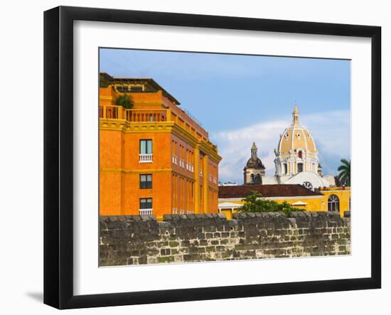 Basilica Menor Cathedral Constructed in 1575, Cartagena, Colombia-Micah Wright-Framed Photographic Print