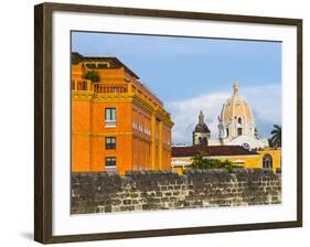 Basilica Menor Cathedral Constructed in 1575, Cartagena, Colombia-Micah Wright-Framed Photographic Print