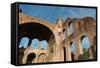 Basilica of Maxentius, Roman Forum, UNESCO World Heritage Site, Rome, Lazio, Italy, Europe-Carlo-Framed Stretched Canvas