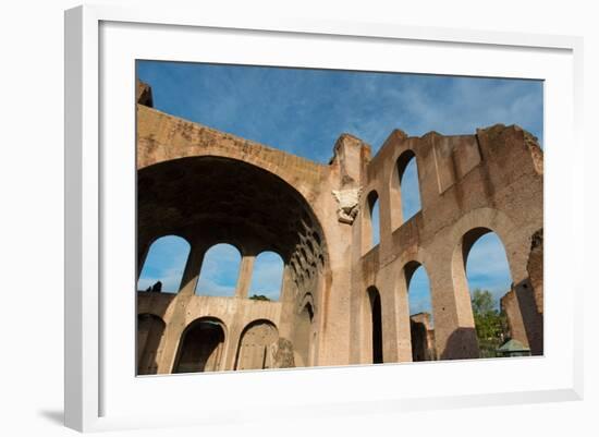 Basilica of Maxentius, Roman Forum, UNESCO World Heritage Site, Rome, Lazio, Italy, Europe-Carlo-Framed Photographic Print