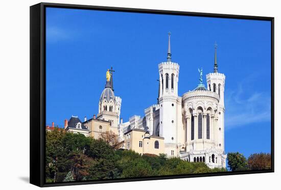 Basilica of Notre-Dame De Fourviere in Lyon-prochasson-Framed Stretched Canvas