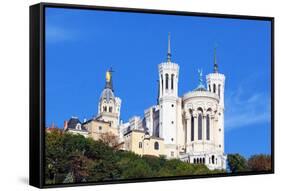 Basilica of Notre-Dame De Fourviere in Lyon-prochasson-Framed Stretched Canvas