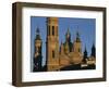 Basilica of Nuestra Senora Del Pilar at Sunset, Zaragoza, Aragon, Spain-Tomlinson Ruth-Framed Photographic Print