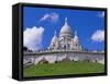 Basilica of Sacre Coeur, Montmartre, Paris, France, Europe-Gavin Hellier-Framed Stretched Canvas