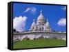 Basilica of Sacre Coeur, Montmartre, Paris, France, Europe-Gavin Hellier-Framed Stretched Canvas