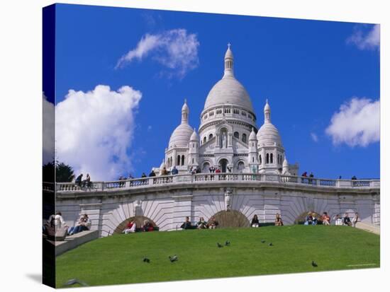 Basilica of Sacre Coeur, Montmartre, Paris, France, Europe-Gavin Hellier-Stretched Canvas