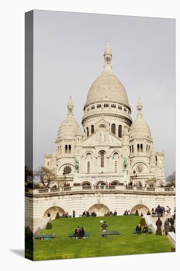 Basilica of Sacre Coeur, Montmartre, Paris, Ile De France, France, Europe-Markus Lange-Stretched Canvas