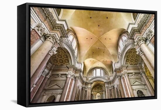 Basilica of Saint Mary Angels and Martyrs, Rome, Italy. Church designed by Michelangelo.-William Perry-Framed Stretched Canvas