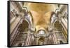 Basilica of Saint Mary Angels and Martyrs, Rome, Italy. Church designed by Michelangelo.-William Perry-Framed Stretched Canvas