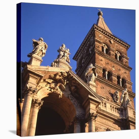 Basilica of Saint Mary Major, Bell Tower and the Facade-Domenico Fontana-Stretched Canvas